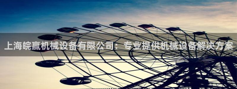 金年会官方网站入口登录网址是什么：上海皖赢机械设备有限公司：专业提供机械设备解决方案