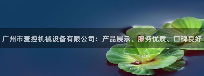 金年会官方网站入口app：广州市麦控机械设备有限公司：产品展示、服务优质、口碑良好