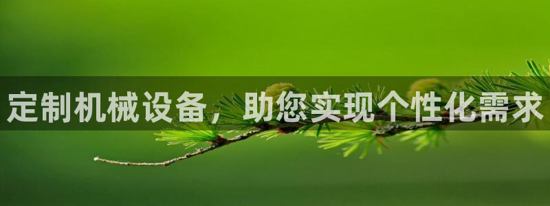 金年会体育平台怎么样：定制机械设备，助您实现个性化需求