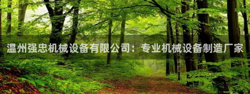金年会体育app平台怎么样：温州强忠机械设备有限公司：专业机械设备制造厂家