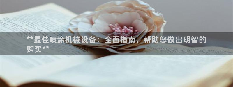 金年会体育官方平台：**最佳喷涂机械设备：全面指南，帮助您做出明智的
购买**