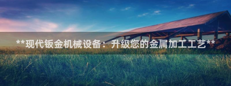 金年会官方网址是什么：**现代钣金机械设备：升级您的金属加工工艺**