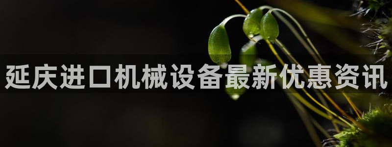 金年会网站登录：延庆进口机械设备最新优惠资讯