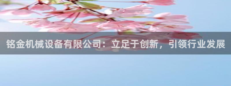 金年会体育平台登录：铭金机械设备有限公司：立足于创新，引领行业发展