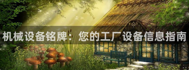 金年会官方app下载最新版：机械设备铭牌：您的工厂设备信息指南