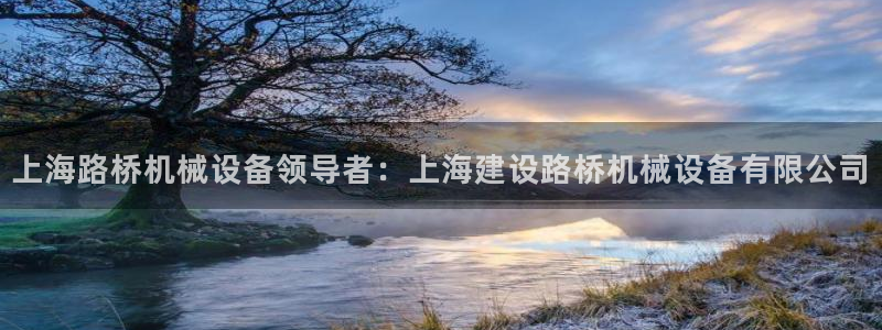 金年会网站事件后果：上海路桥机械设备领导者：上海建设路桥机械设备有限公司