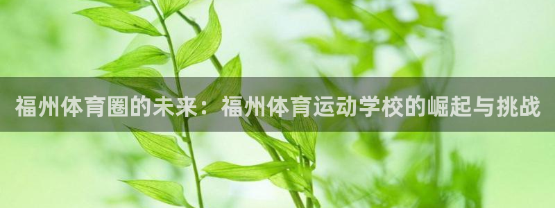 3377体育手机平台：福州体育圈的未来：福州体育运动学校的崛起与挑战