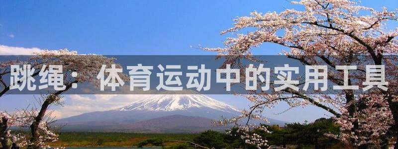 3377体育手机平台：跳绳：体育运动中的实用工具