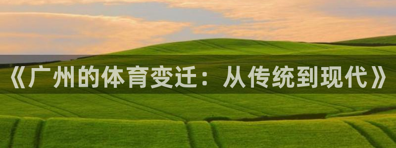 3377体育官网入口网页版：《广州的体育变迁：从传统到现代》