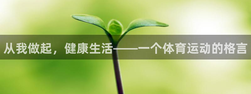 3377体育：从我做起，健康生活——一个体育运动的格言